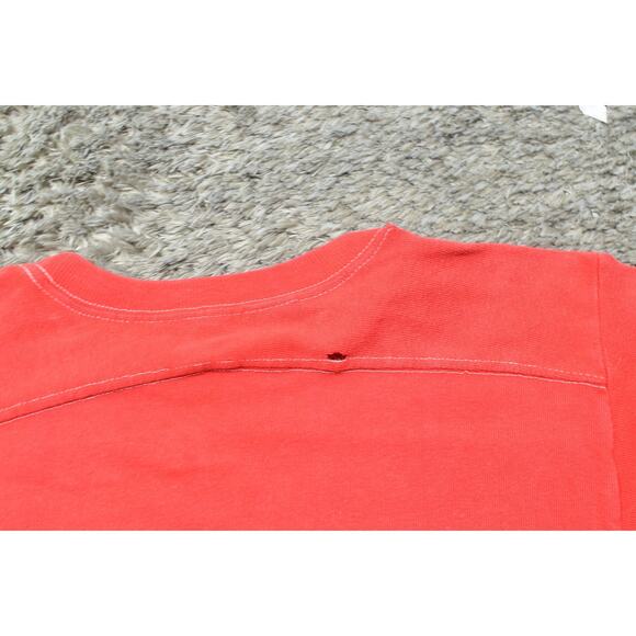 Champion NFL Cardinals #1 Single Stiched VTG Red Cotton T-Shirt Men's M STAIN - Picture 4 of 8